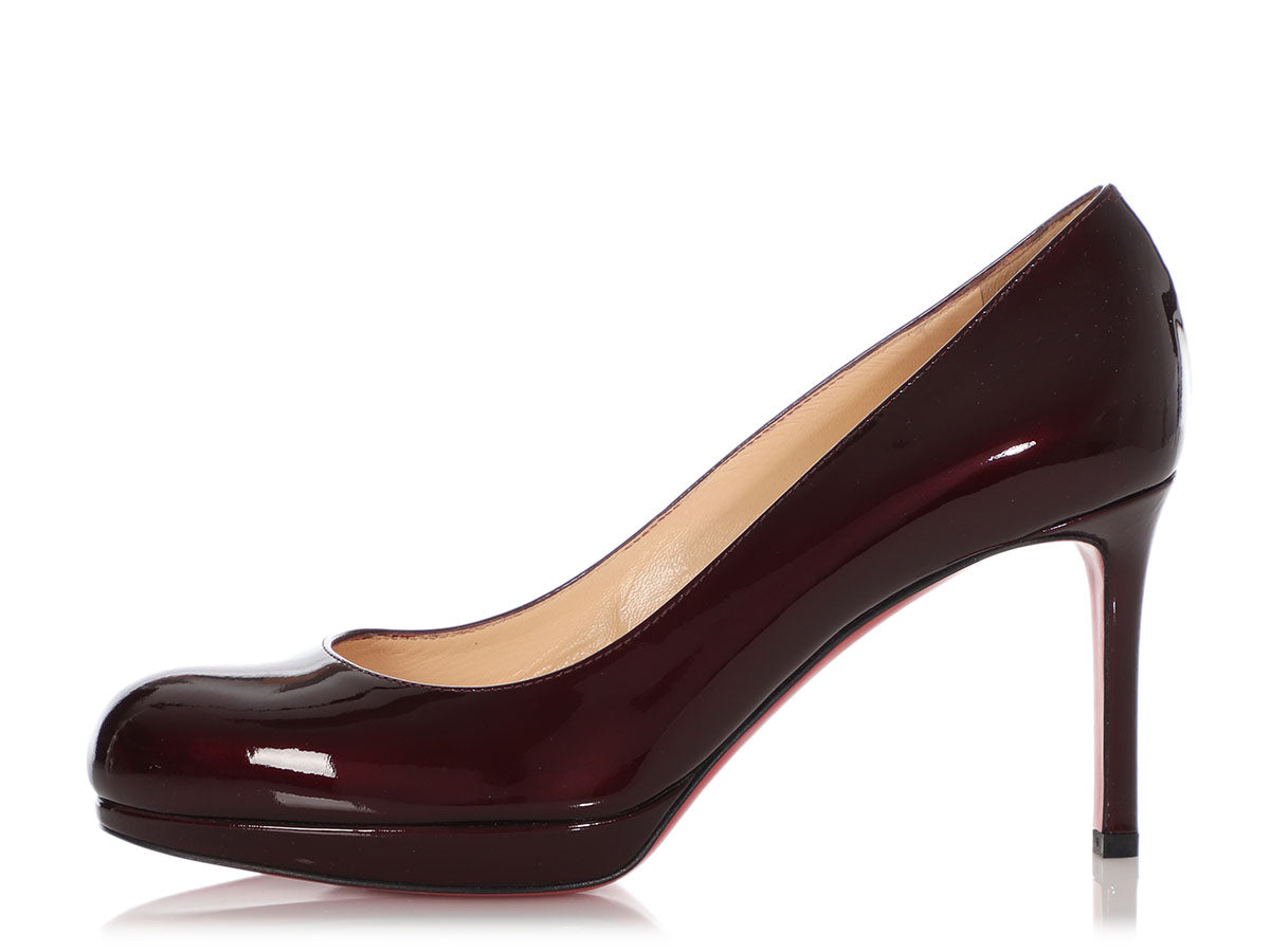 Christian Louboutin Kate Patent Pumps 100 - Black - 37