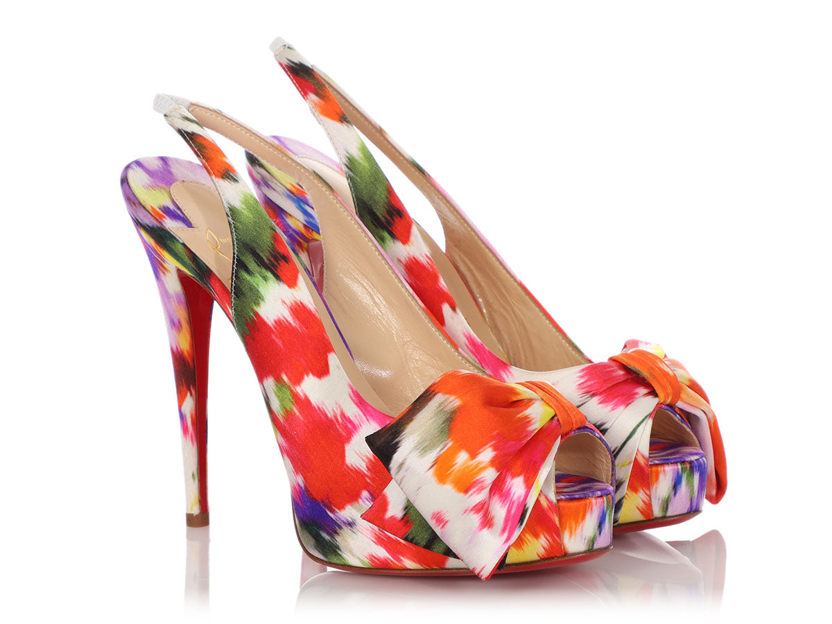 Christian Louboutin Floral Red Bottoms  Louis vuitton shoes heels, Red  bottoms, Louis vuitton shoes