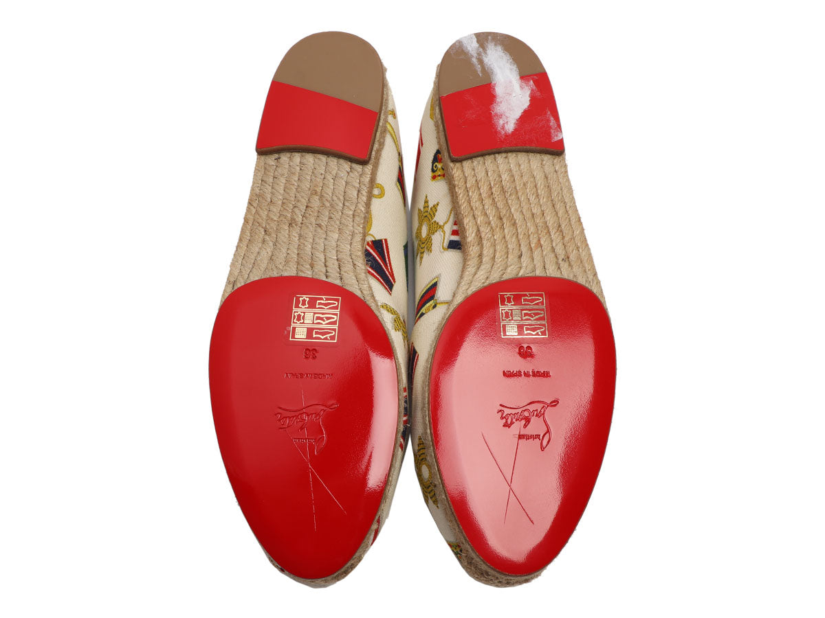 Louis Vuitton Canvas Printed Espadrilles - Red Flats, Shoes