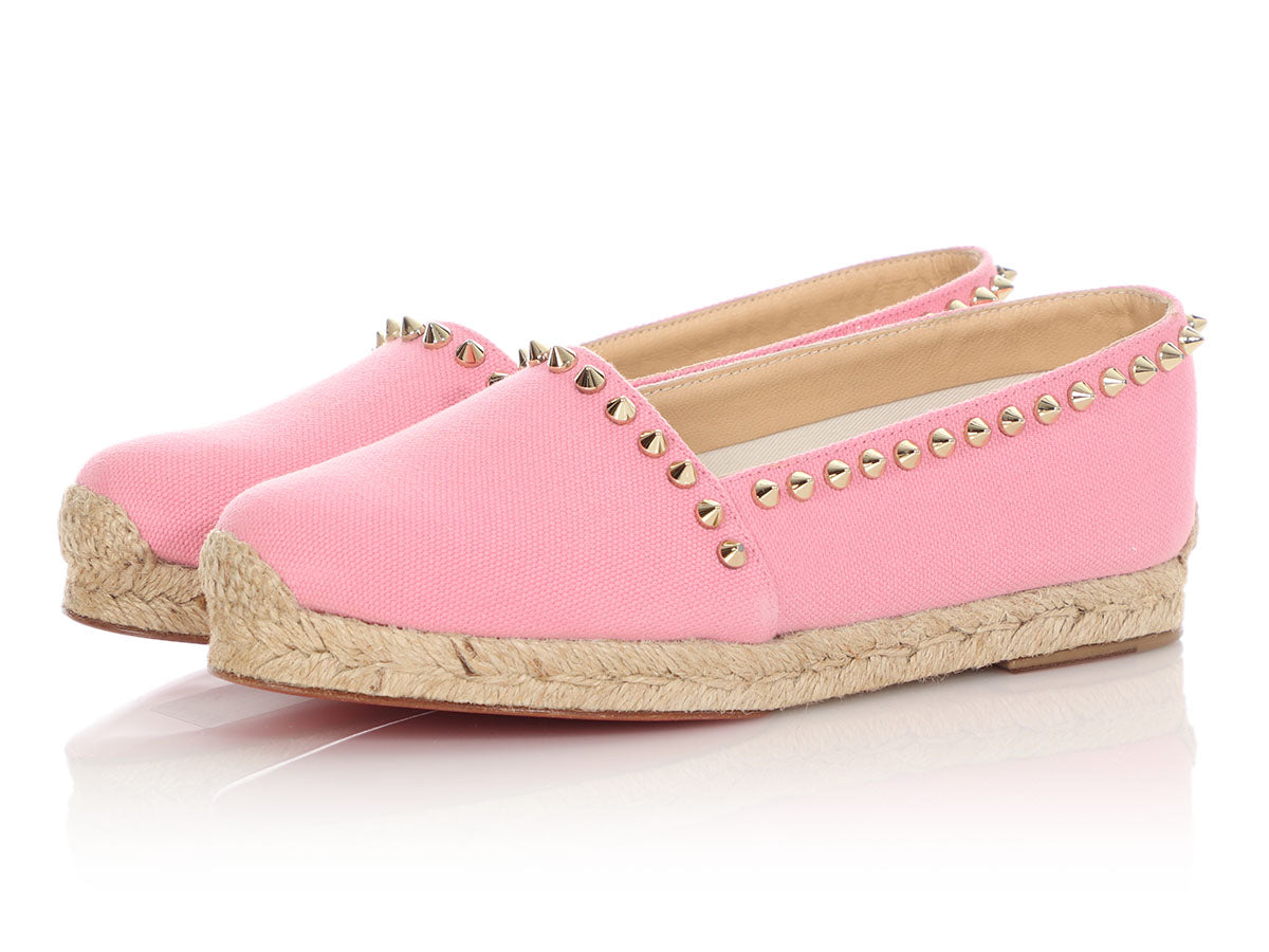 Chanel Salmon Pink CC Suede Espadrilles, UK Size 5 – V & G Luxe Boutique