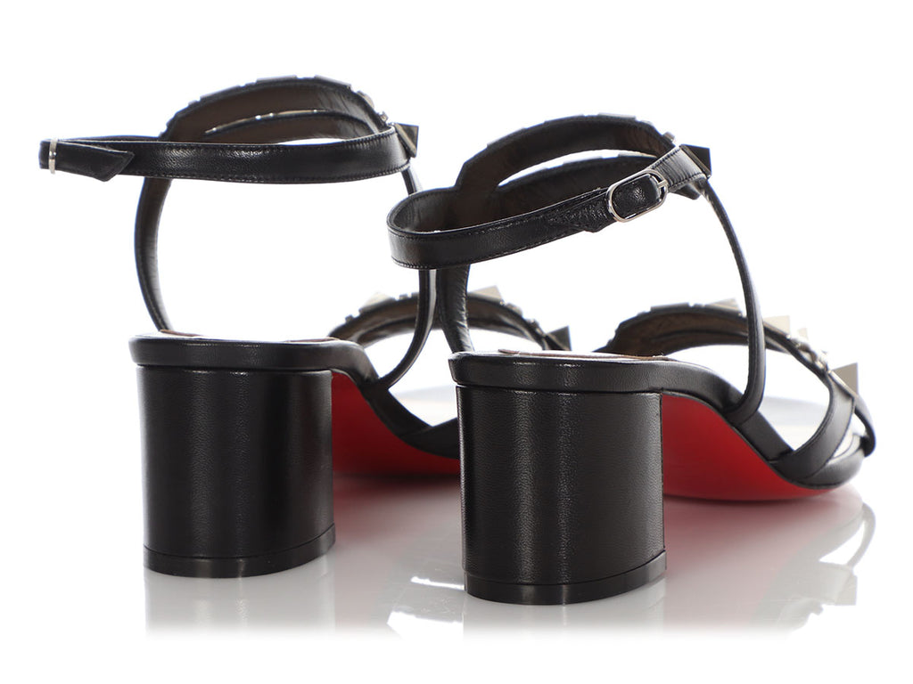 Christian Louboutin Black Galerietta 55 Sandals