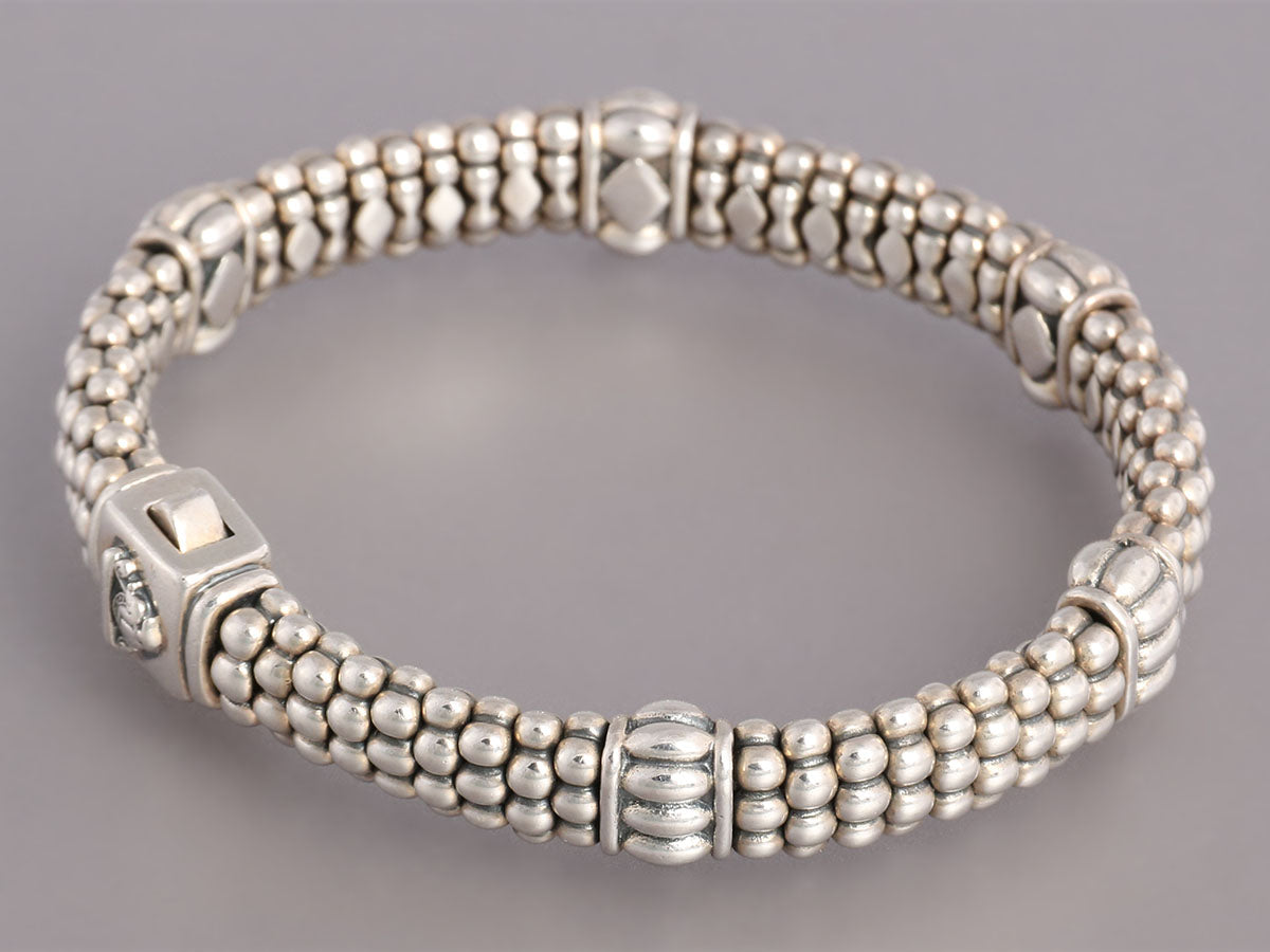 Diamond Caviar Bracelet, 6mm - Underwoods Jewelers