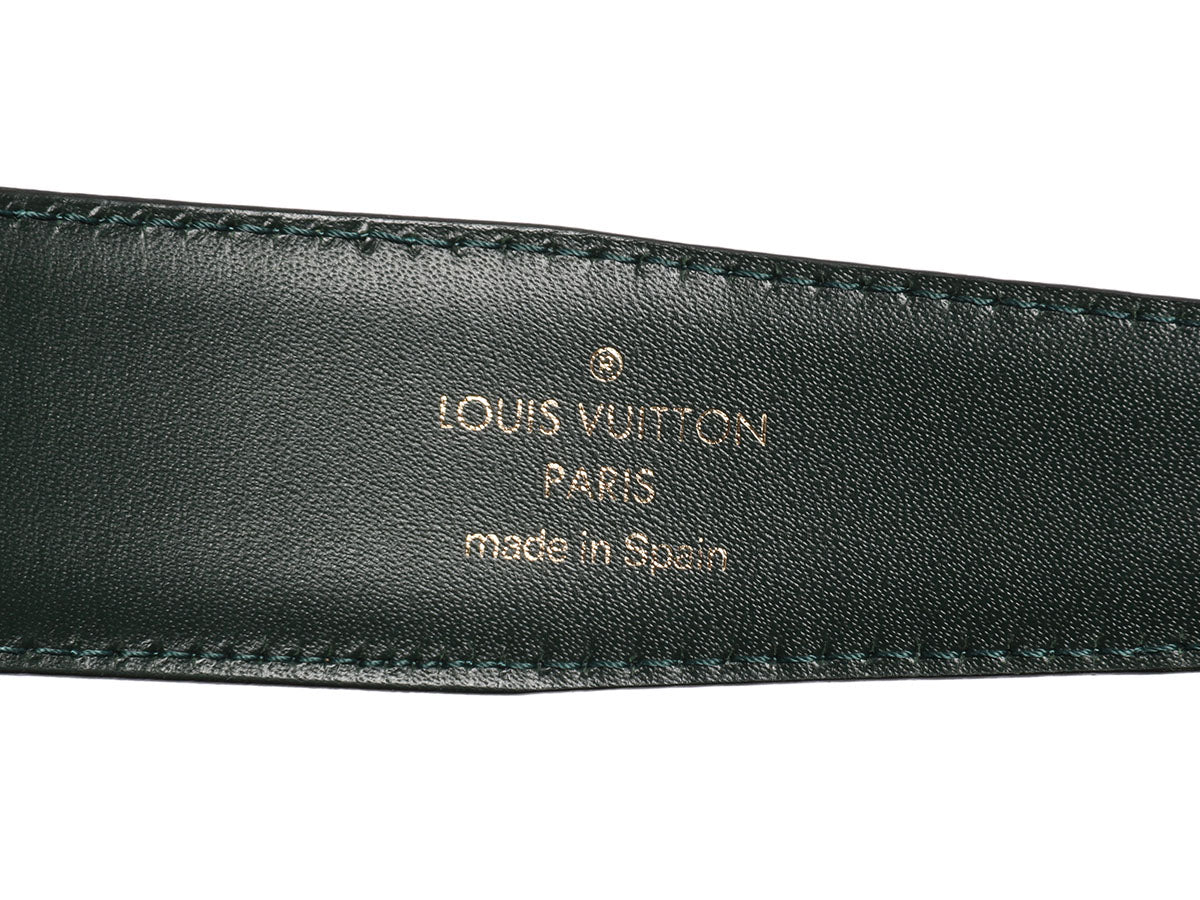 Louis Vuitton Louis Vuitton Black Taiga Leather San Tour Classic Belt