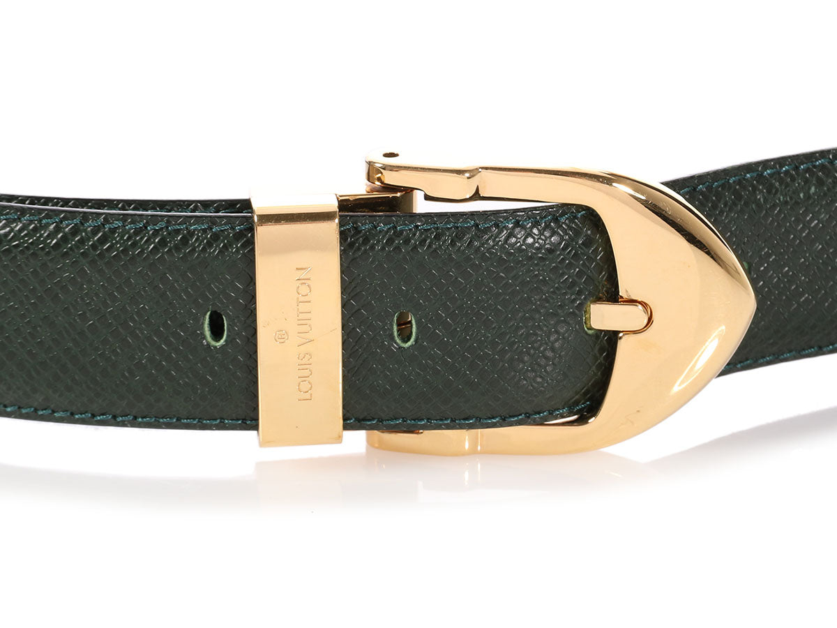 Louis Vuitton Bordeaux Taiga Leather Belt