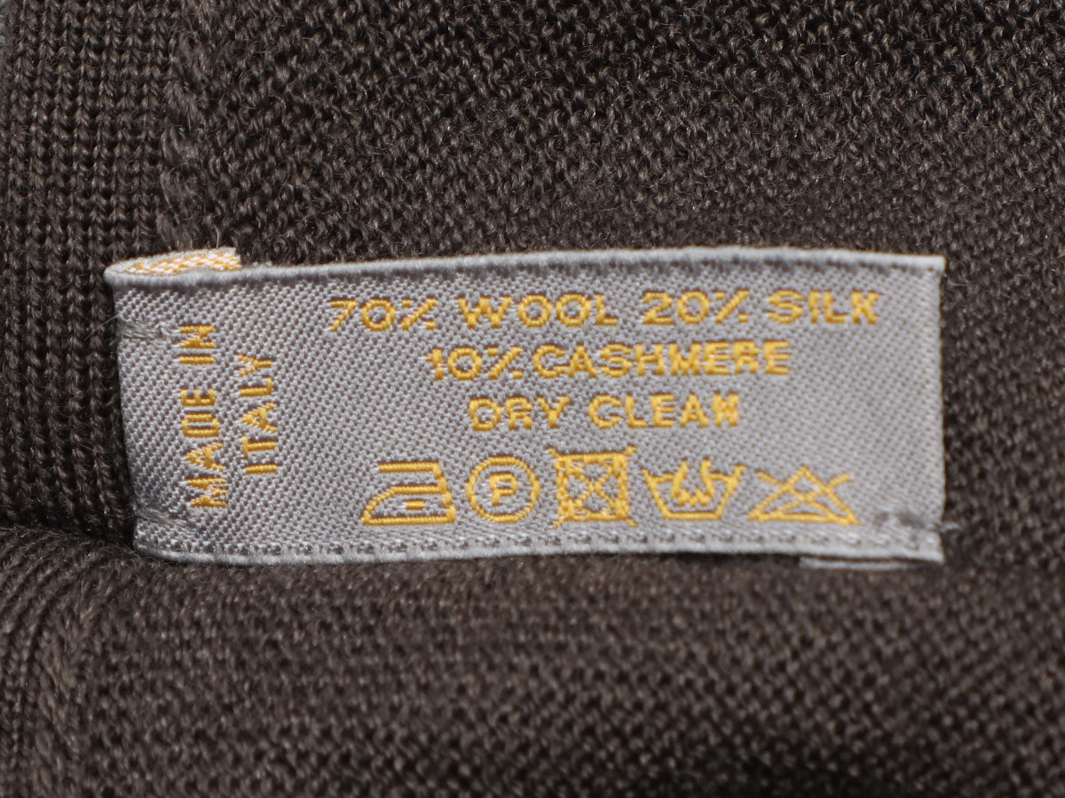 Louis Vuitton Brown Chunky Knit Logo Detail Cashmere Beanie Louis Vuitton