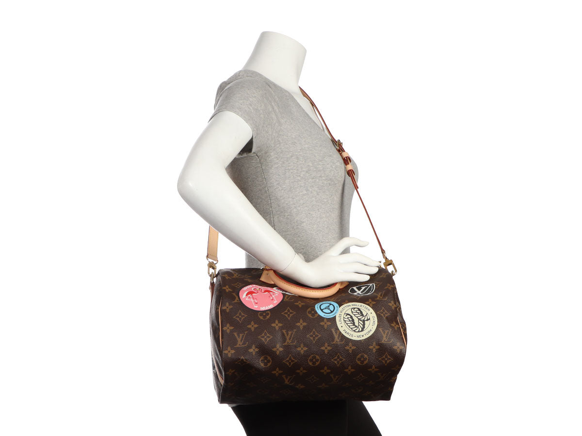 LOUIS VUITTON SPEEDY BANDOULIERE 30, WHAT FITS