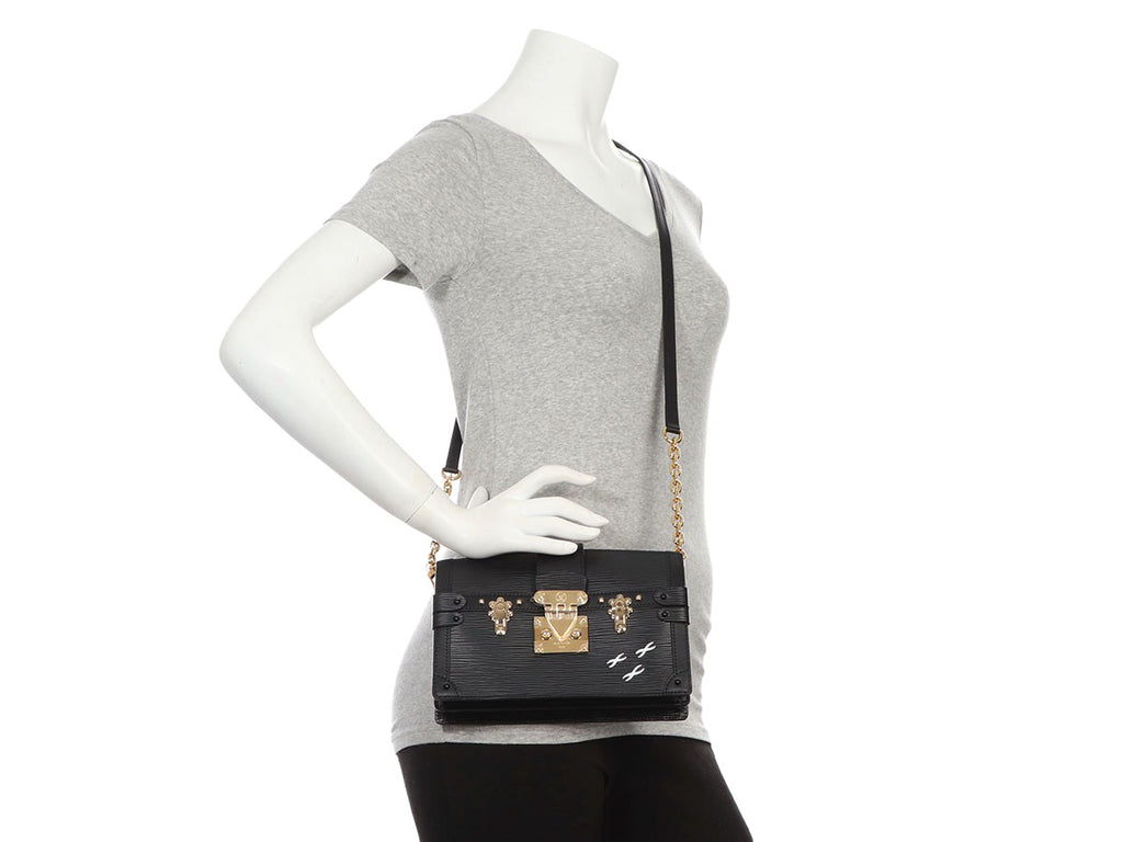 Louis Vuitton Trunk Clutch Bag Cloth with Shoulder Strap