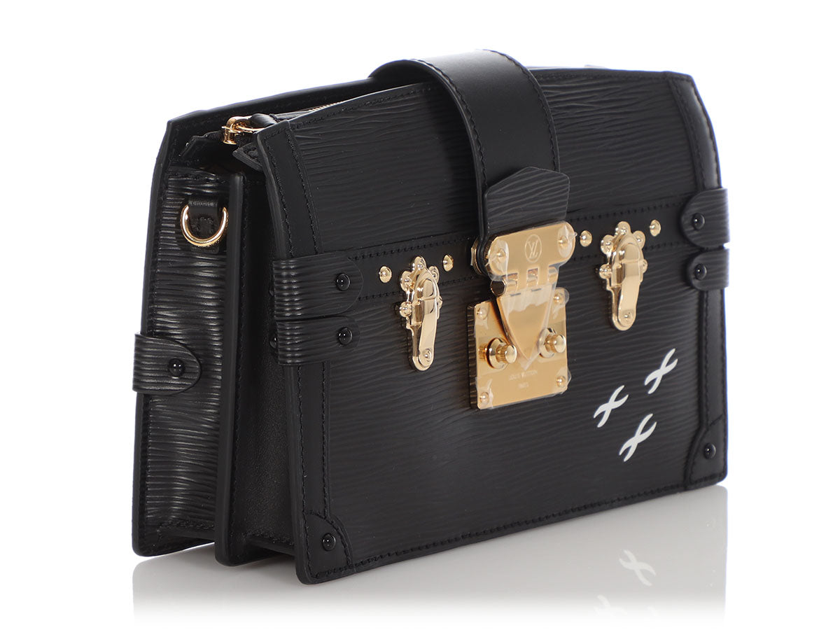Auth Louis Vuitton Epi Pochette Arche Clutch Shoulder Bag Black M52572 -  h26992a