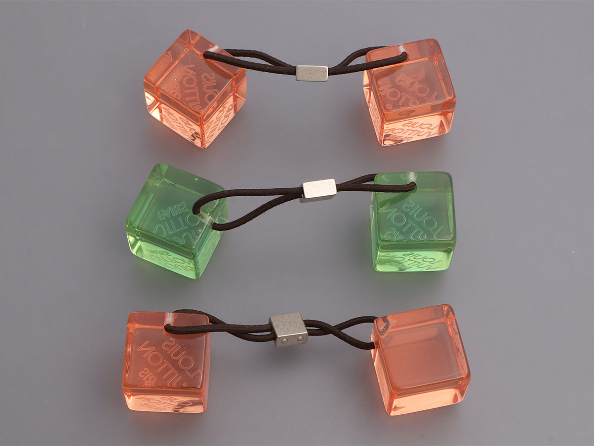 Louis Vuitton Multicolor Monogram Inclusion Resin Hair Cubes