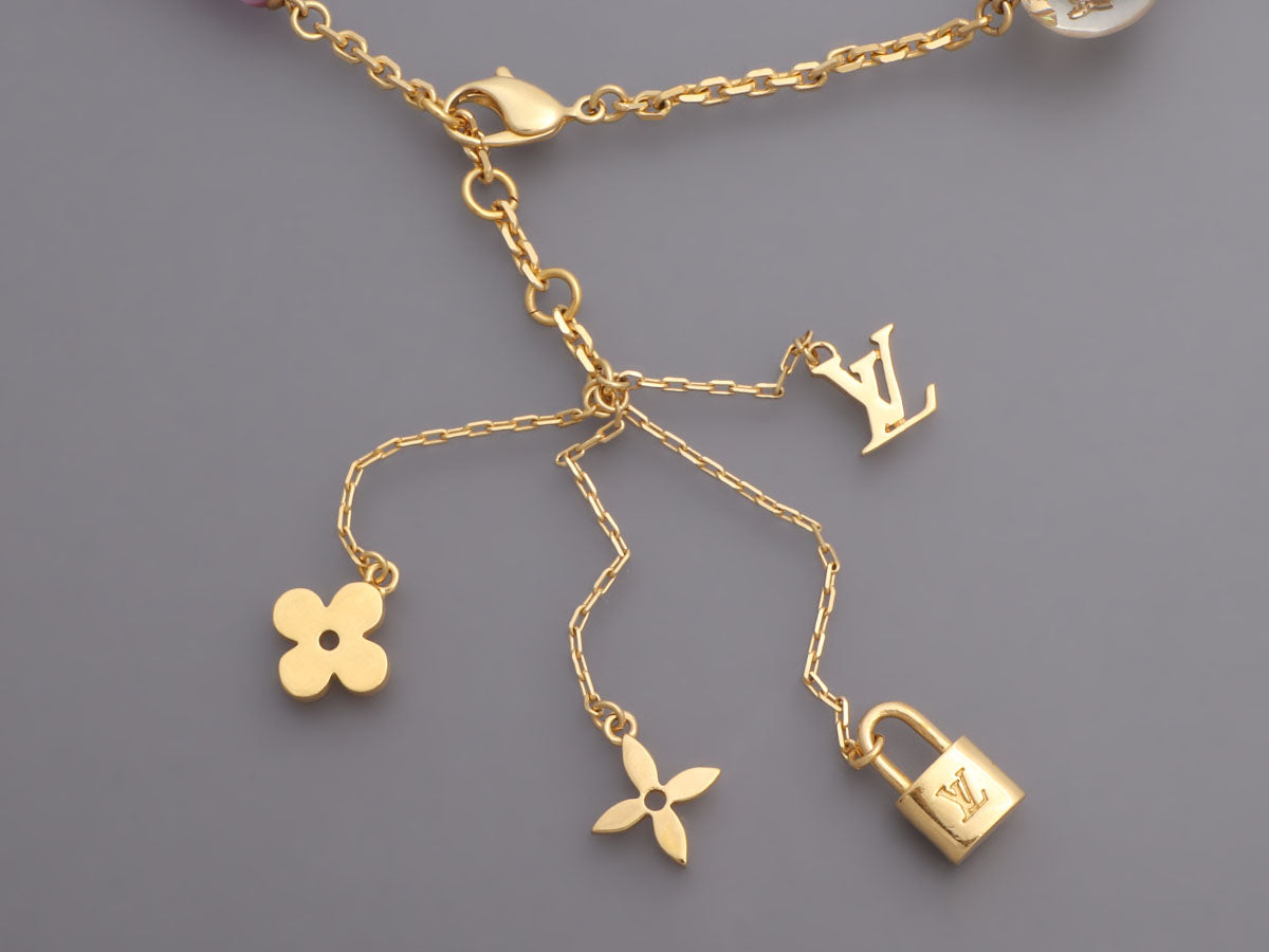 Authentic Louis Vuitton LV Lock Pendant | Reworked Gold 16 Necklace
