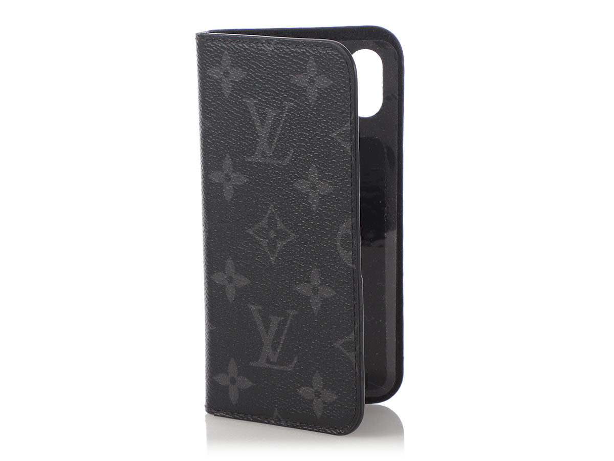 Louis Vuitton Monogram Eclipse iPhone 6/7/8 Folio - Black Phone