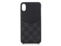 Louis Vuitton Damier Graphite Bumper iPhone X/XS case Rainbow