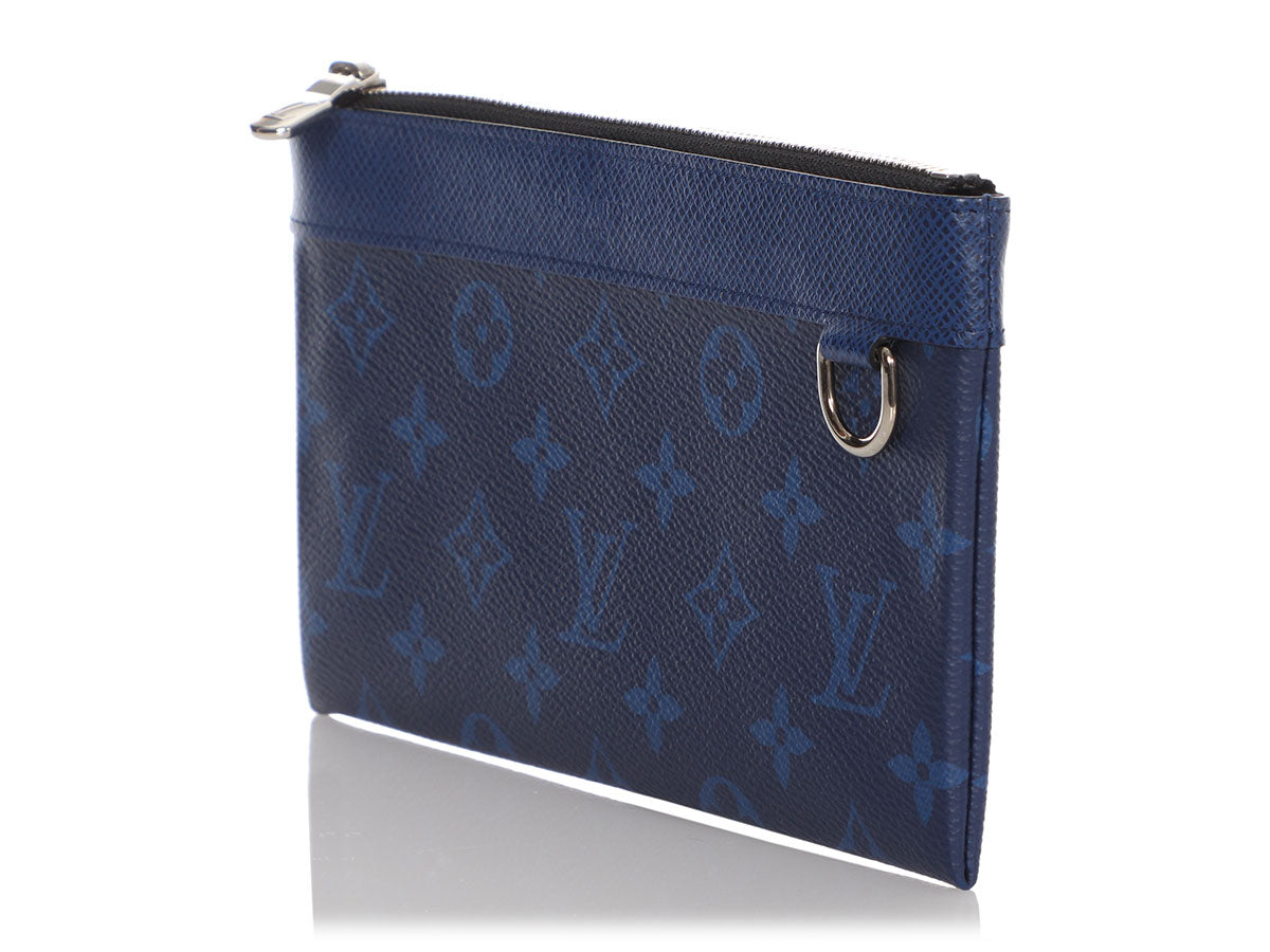 Louis Vuitton Blue Taigarama Pochette Discovery PM - Ann's Fabulous  Closeouts