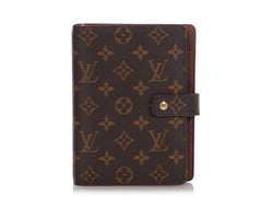 Authentic LOUIS VUITTON Red Idylle 6 Ring Agenda Address Book