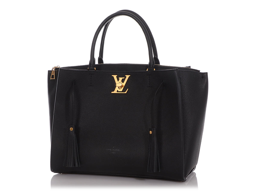 Louis Vuitton Noir Calfskin Lockmeto
