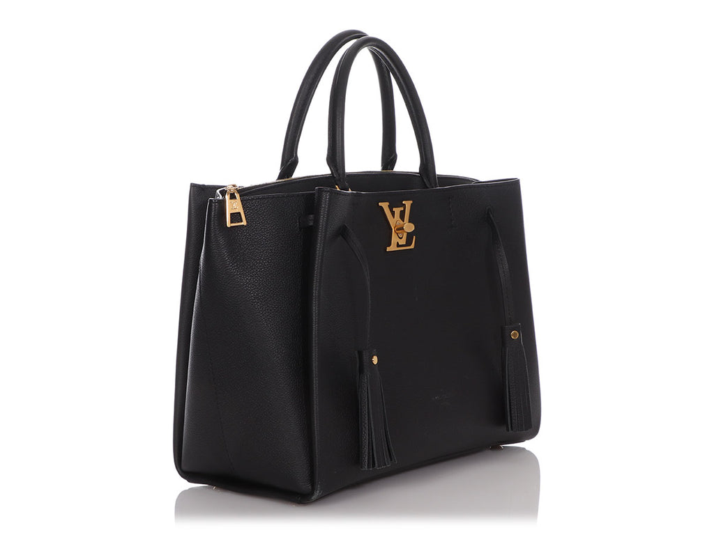 Louis Vuitton Noir Calfskin Lockmeto