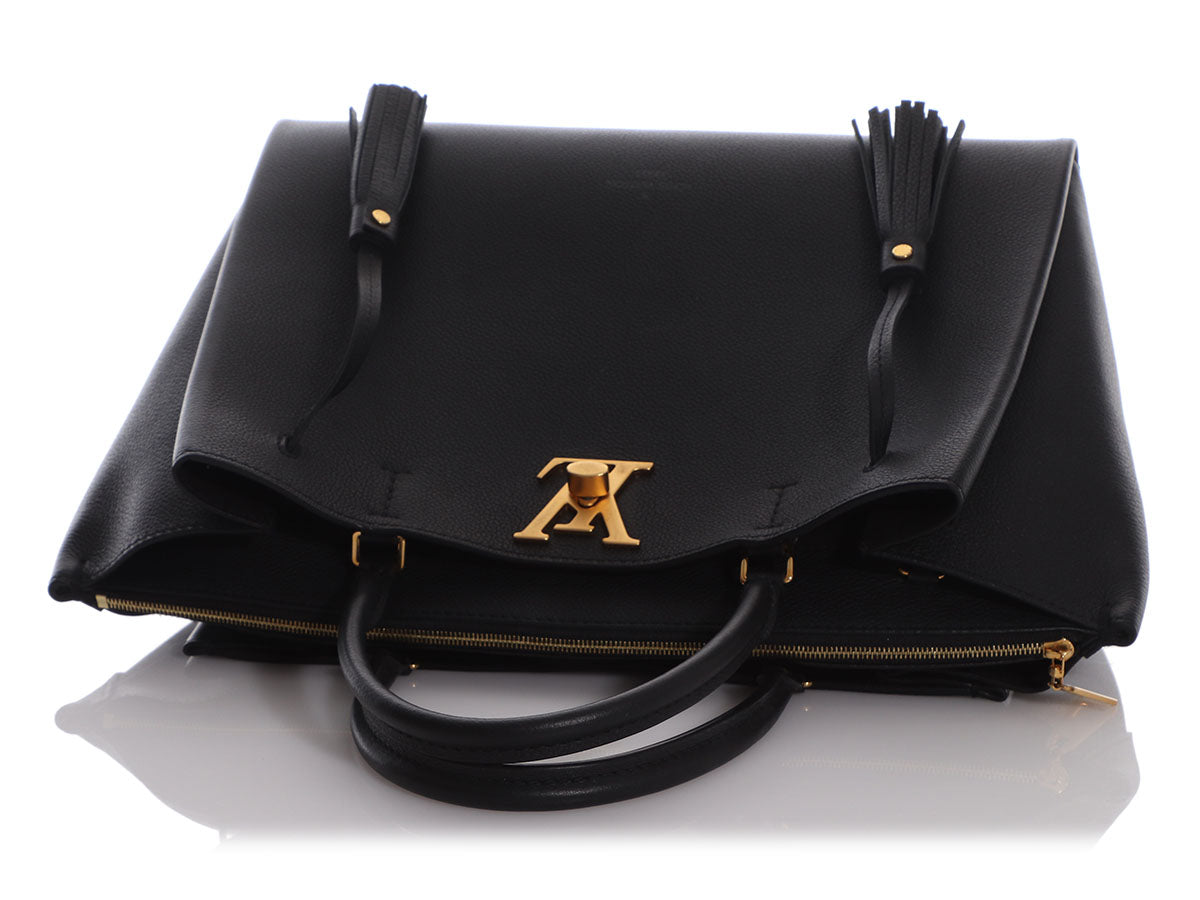 Louis Vuitton LOCKMETO Calfskin A4 Plain Elegant Style Handbags 53730