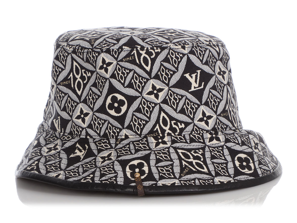 Louis Vuitton Black and White Since 1854 Bucket Hat - Ann's Fabulous  Closeouts