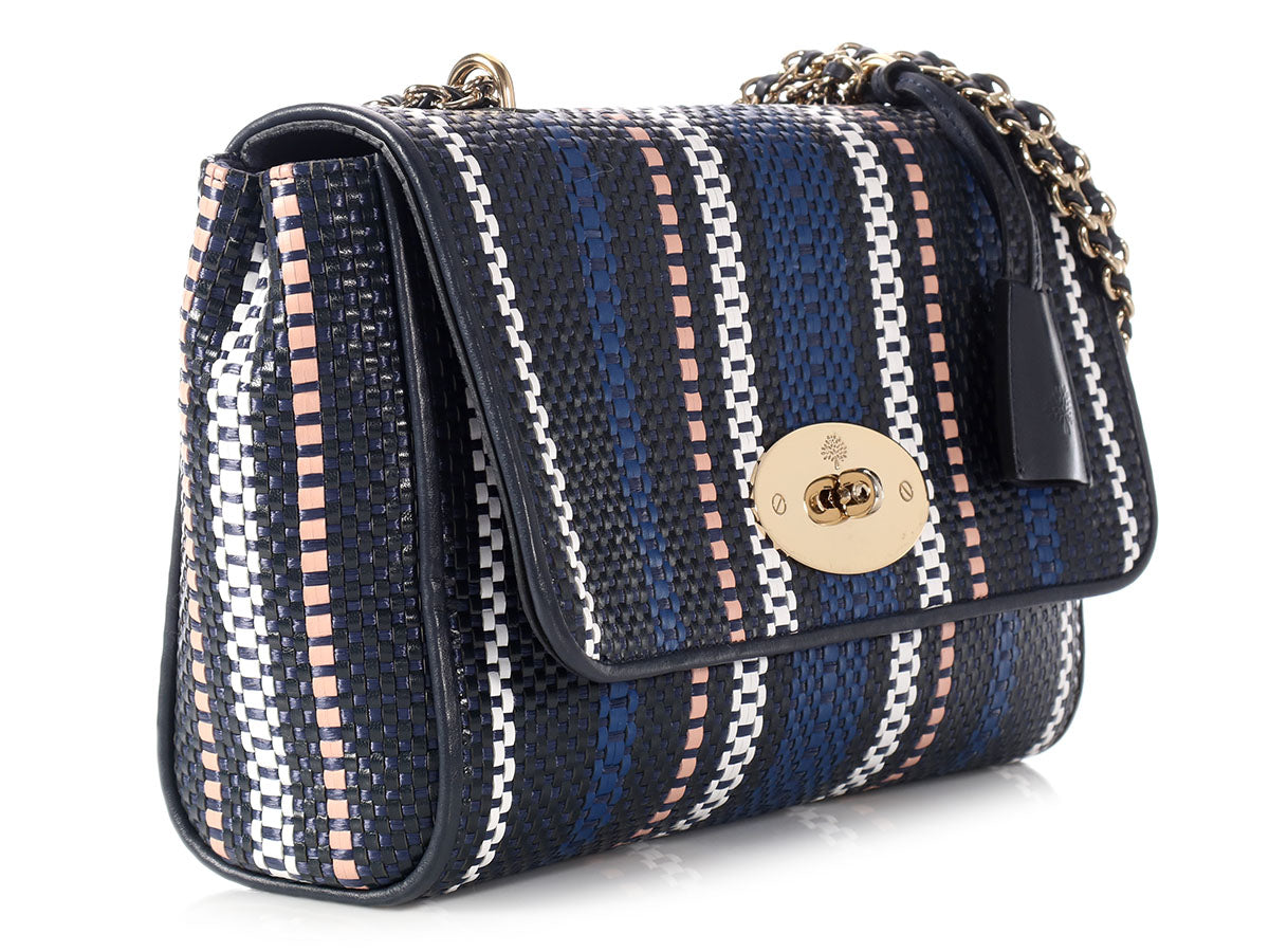 mulberry lily white Mulberry Medium Raffia Woven Leather Lily Bag