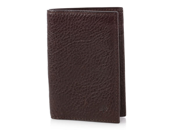 Mulberry Brown Leather Pocket Organizer