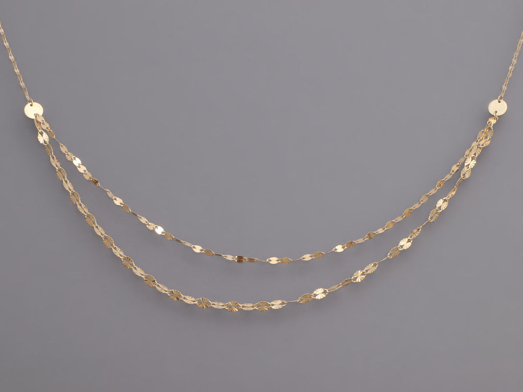 Lana 14K Gold Tiered Two-Strand Necklace