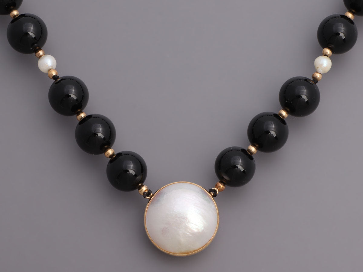 Black Onyx + Cowgirl Pearl Necklace – Wyld 'n Pretty
