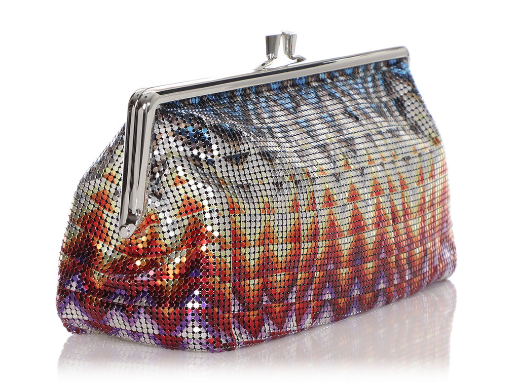 Paco Rabanne Multicolor Mesh Pixel II Clutch Bag