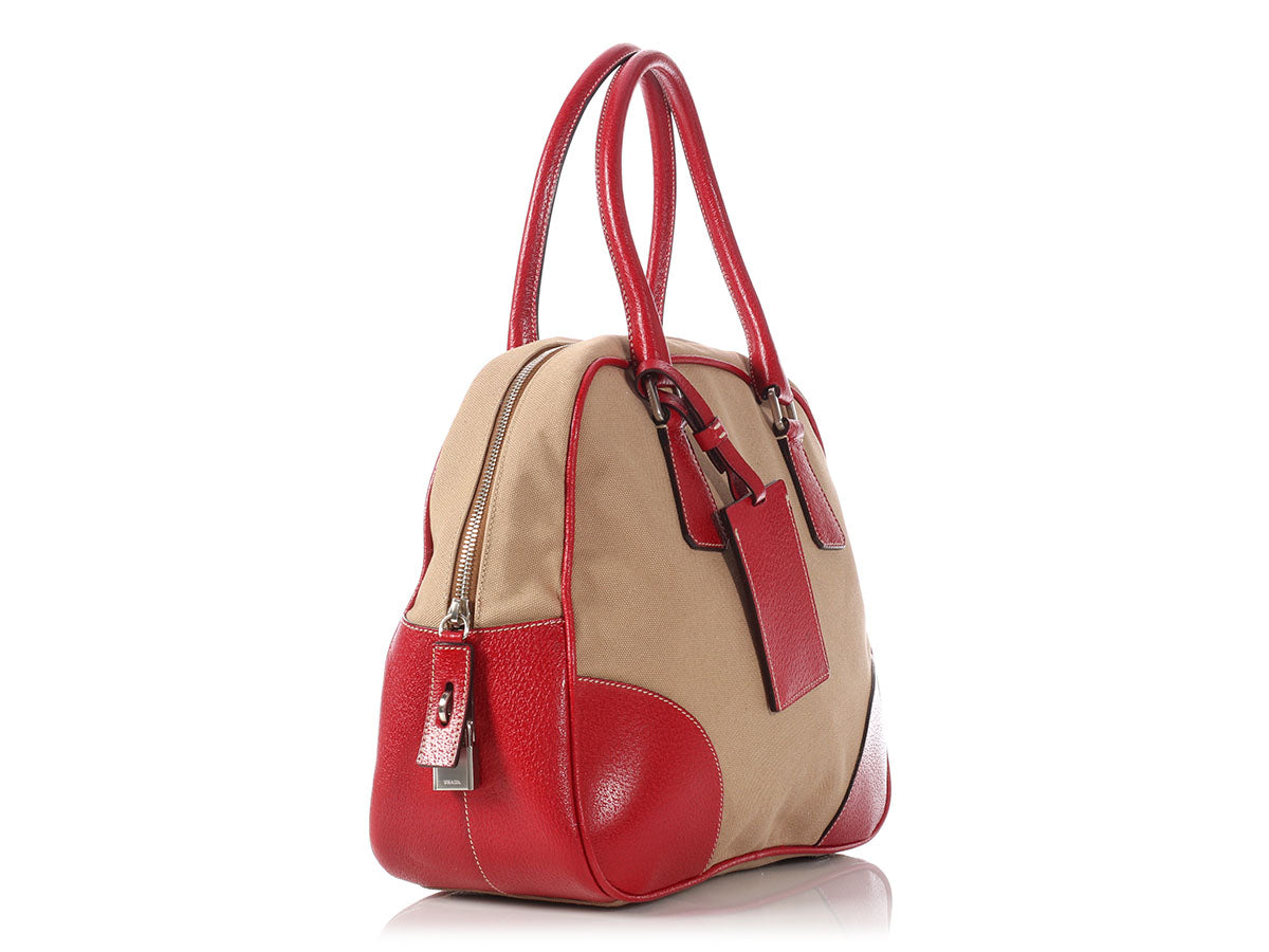 Bowling bags Prada - Cahier leather bowling bag - 1BD094PEOVSCHWC6