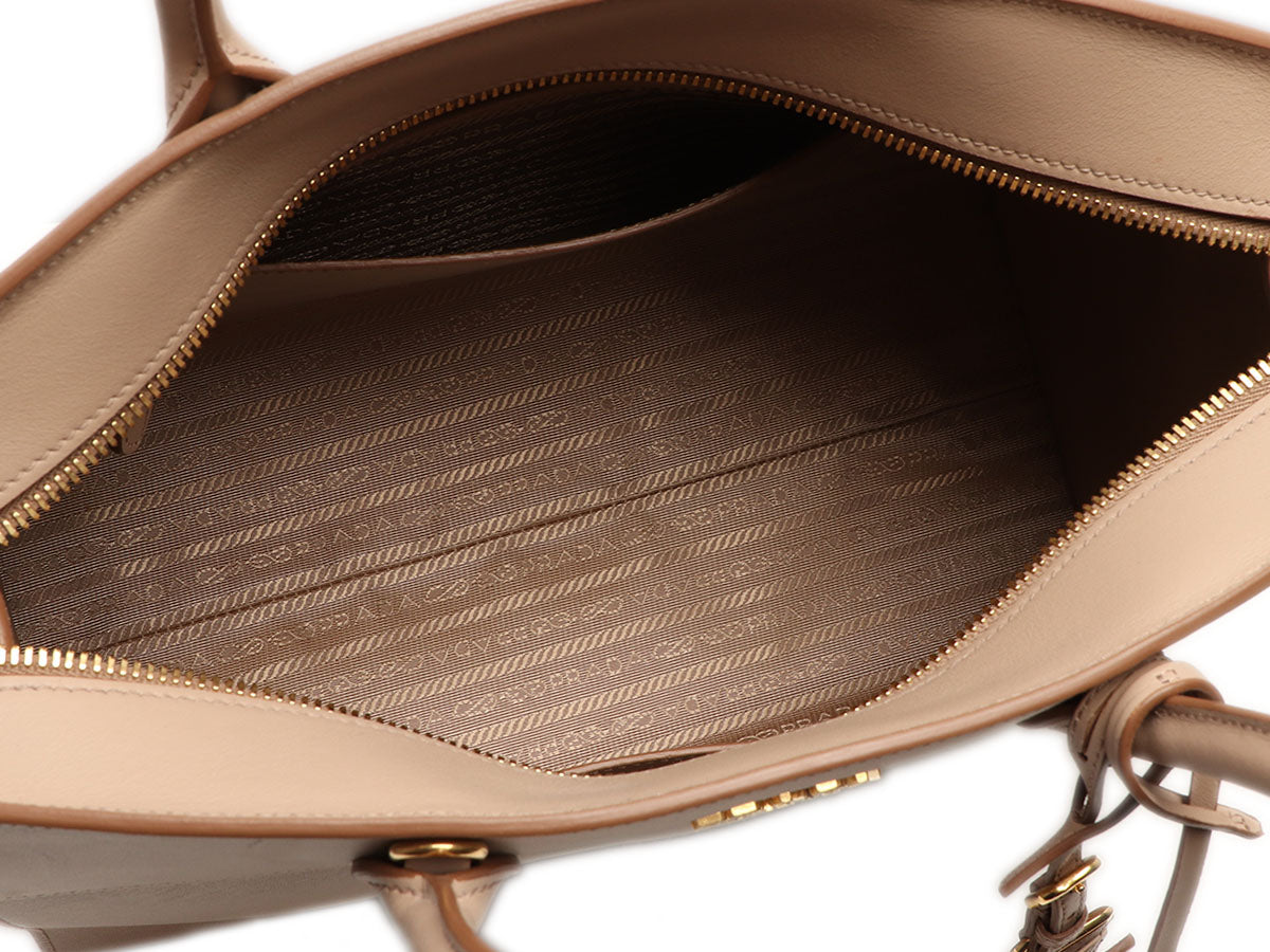 Prada Bucket Bag Saffiano Leather Gold-tone Black in Saffiano Leather with  Gold-tone - US