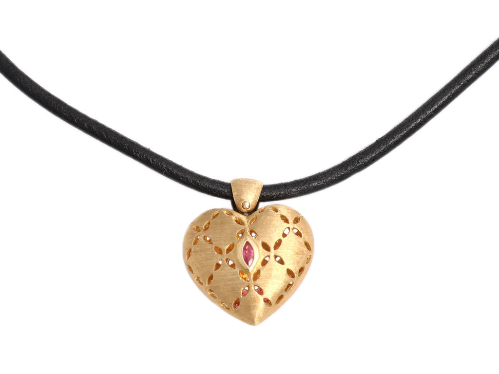 Roberto Coin Diamond Granada Heart Necklace
