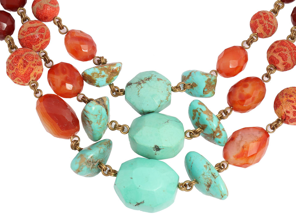 Stephen Dweck 3-Row Beaded Necklace