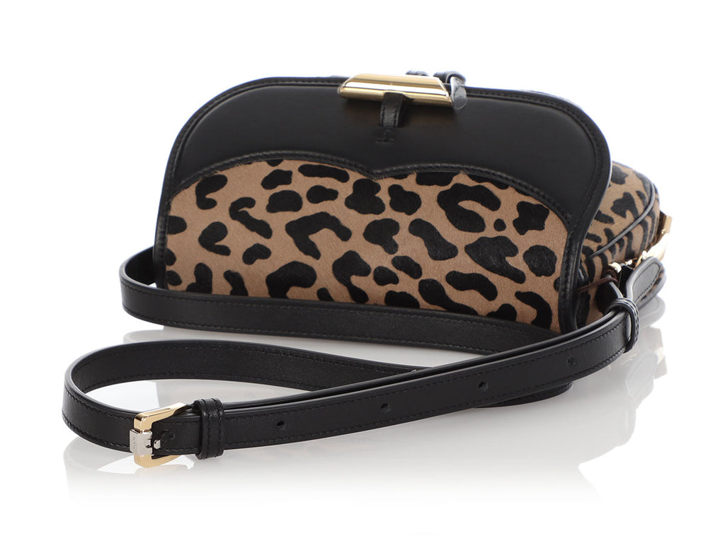 Tod’s Leopard Print Pony Hair Crossbody