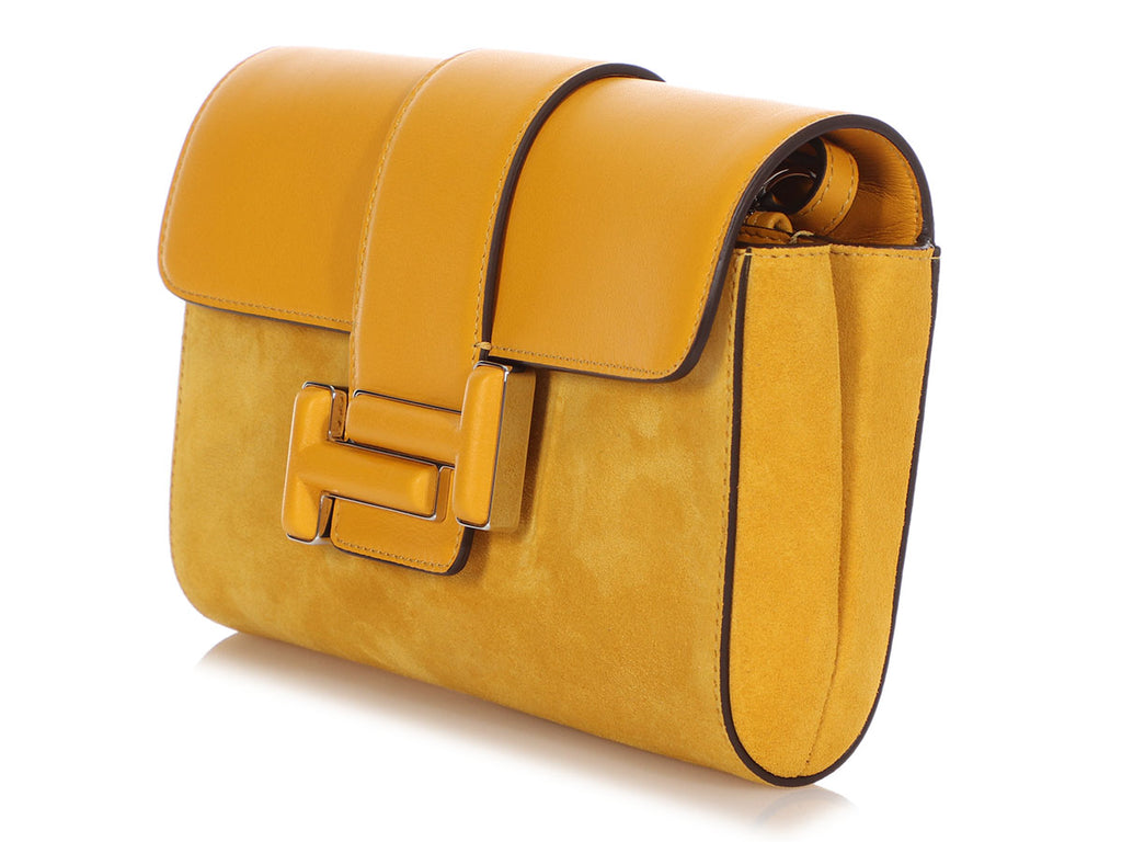 Tod's Micro Mustard Zip Bag