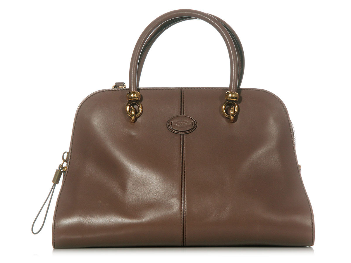 Tod's Taupe Medium Sella Bag