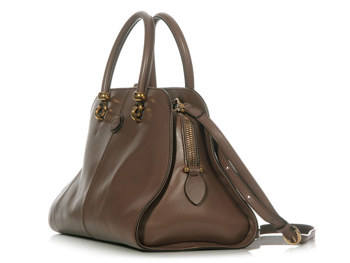 Tod's Taupe Medium Sella Bag