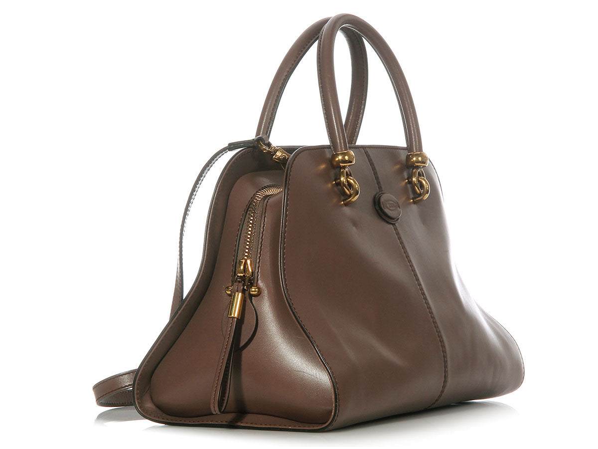 Tod's Taupe Medium Sella Bag