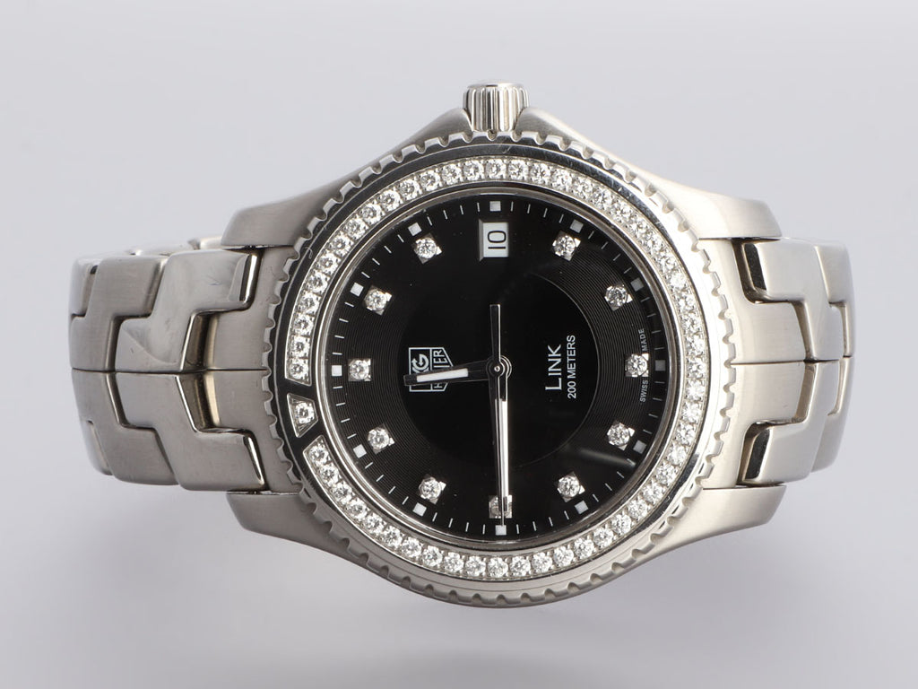 TAG Heuer Stainless Steel Diamond Link Watch 39mm