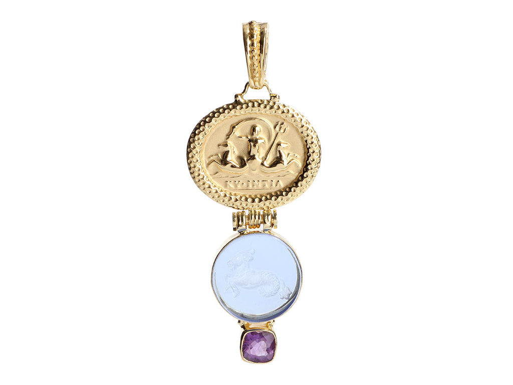 Tagliamonte 18K Gold-Plated Amethyst and Venetian Glass Pendant