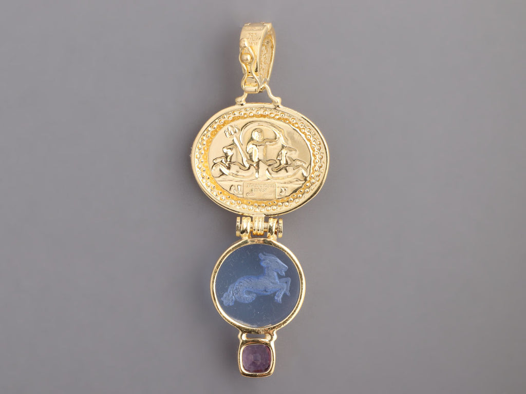 Tagliamonte 18K Gold-Plated Amethyst and Venetian Glass Pendant