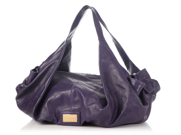 Valentino Large Purple Bow Bag
