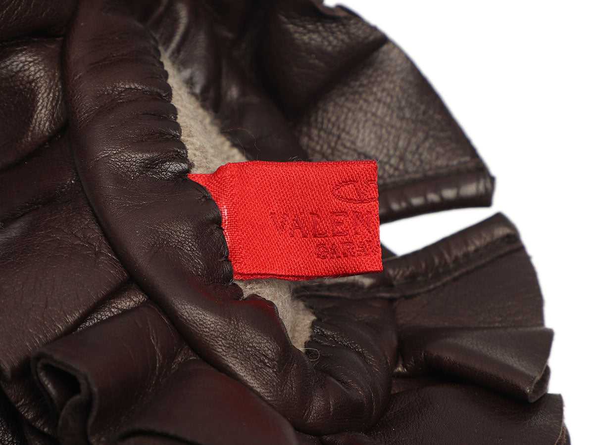 Red leather gloves Louis Vuitton Red size 8 inches in Leather