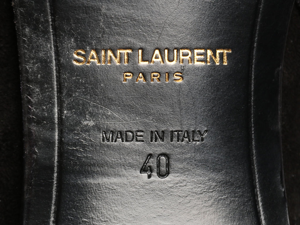 Saint Laurent Black Suede Blake Jodhpur Ankle Boots