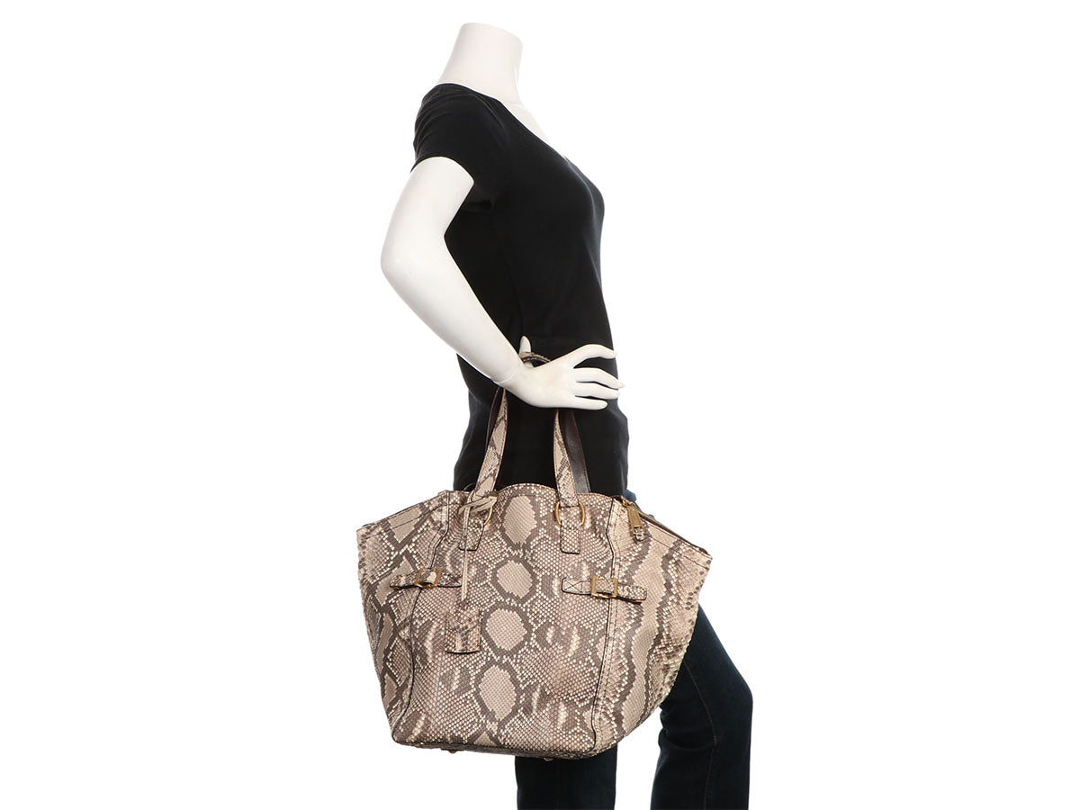 YSL Snakeskin Downtown Ann's Fabulous Closeouts
