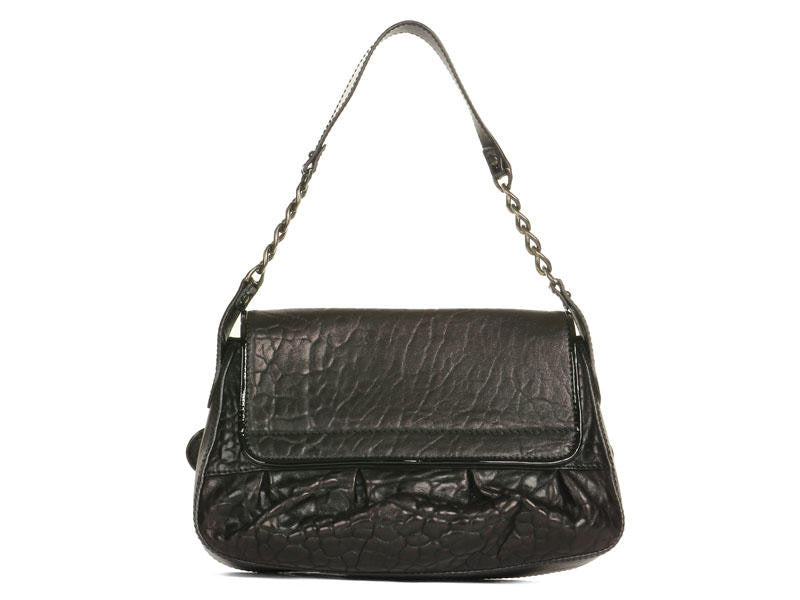 Fendi Black Leather B-Bag