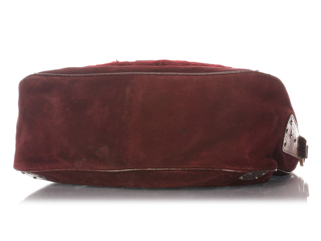 Valentino Burgundy Shoulder Bag