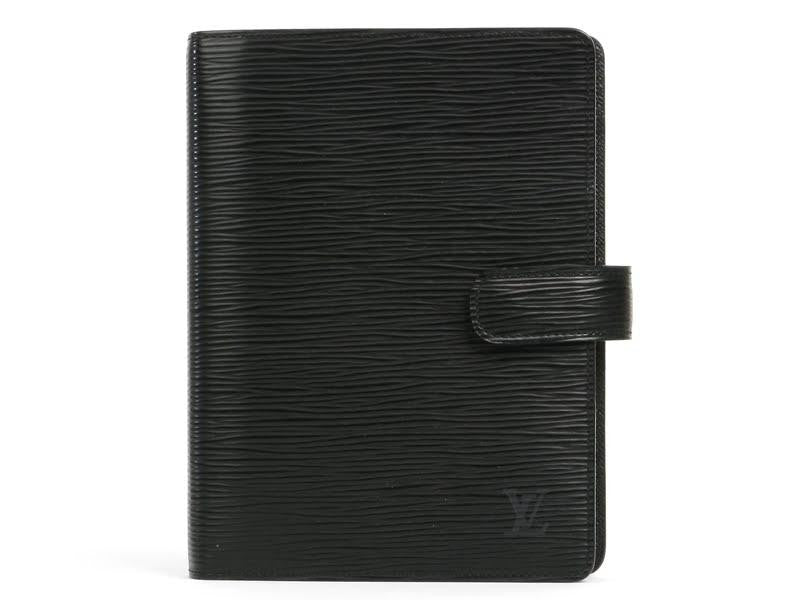 Louis Vuitton Small Black Epi Six Ring Agenda Cover - Ann's