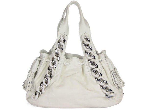 Michael Kors White Chain Link Bag