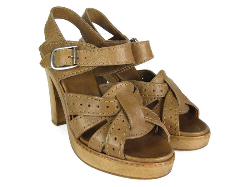 EMANI BROWN SANDALS - Classic Sophistication