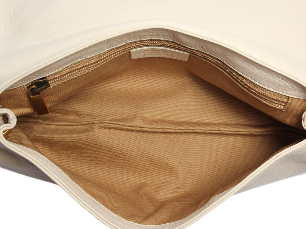 Ferragamo Small Cream Shoulder Bag