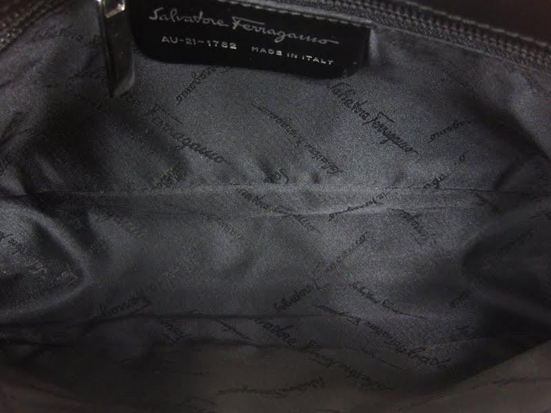 Ferragamo Black Neoprene Shoulder Bag